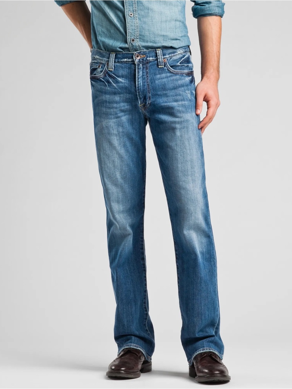 NWT Lucky Brand 361 Vintage Straight Men's Straight Jeans in Faded Blue